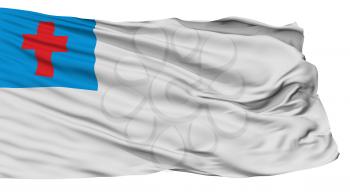 Christian Flag, Isolated On White Background, 3D Rendering