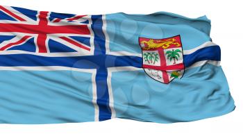 Civil Air Ensign Of Fiji Flag, Isolated On White Background, 3D Rendering