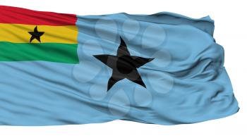 Civil Air Ensign Of Ghana Flag, Isolated On White Background, 3D Rendering