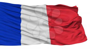 Civil And Naval Ensign Of France Flag, Isolated On White Background, 3D Rendering
