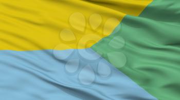 Ayapel City Flag, Country Colombia, Cordoba Department, Closeup View, 3D Rendering