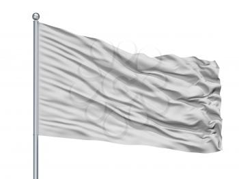 Beltran City Flag On Flagpole, Country Colombia, Cundinamarca Department, Isolated On White Background, 3D Rendering