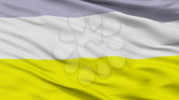 Bosconia City Flag, Country Colombia, Cesar Department, Closeup View, 3D Rendering