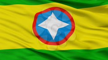 Bucaramanga City Flag, Country Colombia, Closeup View, 3D Rendering