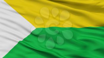Chaguani City Flag, Country Colombia, Cundinamarca Department, Closeup View, 3D Rendering
