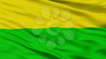 Chia City Flag, Country Colombia, Closeup View, 3D Rendering