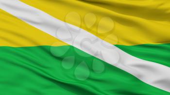 Chiriguana City Flag, Country Colombia, Cesar Department, Closeup View, 3D Rendering