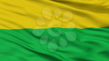 Cienaga City Flag, Country Colombia, Magdalena Department, Closeup View, 3D Rendering