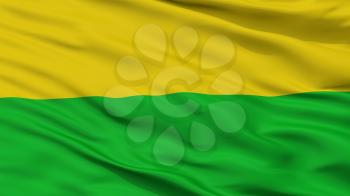 El Bagre City Flag, Country Colombia, Antioquia Department, Closeup View, 3D Rendering