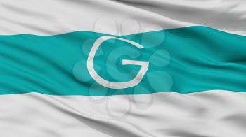 Galapa City Flag, Country Colombia, Closeup View, 3D Rendering