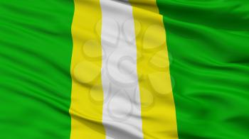 Girardota City Flag, Country Colombia, Closeup View, 3D Rendering