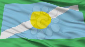 Luruaco City Flag, Country Colombia, Closeup View, 3D Rendering