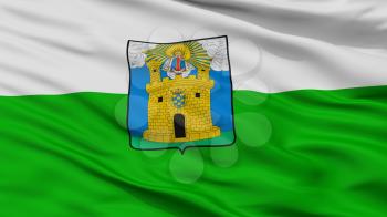 Medellin City Flag, Country Colombia, Closeup View, 3D Rendering