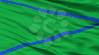 Patia City Flag, Country Colombia, Cauca Department, Closeup View, 3D Rendering