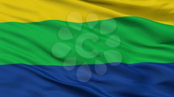 Santa Rosa De Osos City Flag, Country Colombia, Closeup View, 3D Rendering