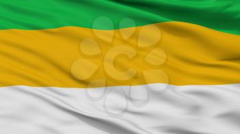 Sesquile City Flag, Country Colombia, Cundinamarca Department, Closeup View, 3D Rendering