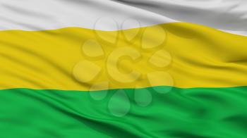 Sutatenza City Flag, Country Colombia, Boyaca Department, Closeup View, 3D Rendering