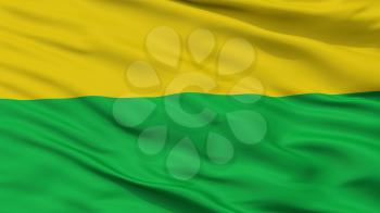 Togui City Flag, Country Colombia, Boyaca Department, Closeup View, 3D Rendering