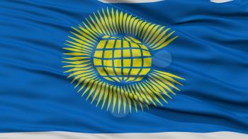 Closeup Commonwealth Flag, Waving in the Wind, High Resolution