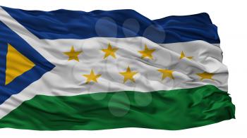 Grecia City Flag, Country Costa Rica, Isolated On White Background, 3D Rendering