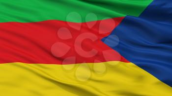 Upala City Flag, Country Costa Rica, Closeup View, 3D Rendering