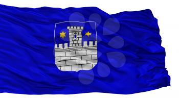 Cakovec City Flag, Country Croatia, Isolated On White Background, 3D Rendering