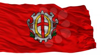 Labina City Flag, Country Croatia, Isolated On White Background, 3D Rendering