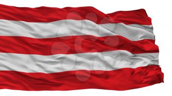 Varazdin City Flag, Country Croatia, Isolated On White Background, 3D Rendering