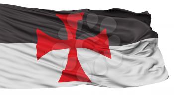 Crusader Flag Isolated Flag With White Background, 3D Rendering