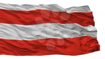 Brno City Flag, Country Czech Republic, Isolated On White Background, 3D Rendering