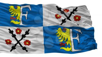 Frydek Mistek City Flag, Country Czech Republic, Isolated On White Background, 3D Rendering
