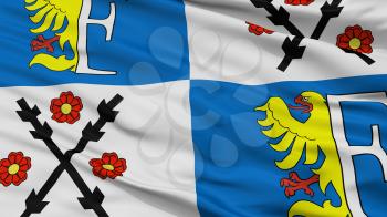 Frydek Mistek City Flag, Country Czech Republic, Closeup View, 3D Rendering