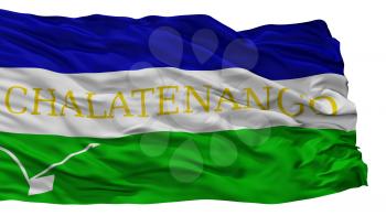 Chalatenango City Flag, Country El Salvador, Isolated On White Background, 3D Rendering