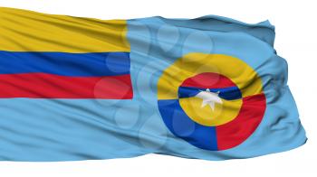 Ensign Of Colombian Air Force Flag, Isolated On White Background, 3D Rendering