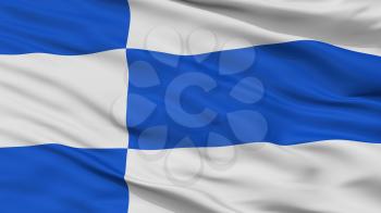 Haapsalu City Flag, Country Estonia, Closeup View, 3D Rendering