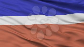 Kivioli City Flag, Country Estonia, Closeup View, 3D Rendering