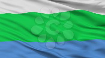 Tamsalu City Flag, Country Estonia, Closeup View, 3D Rendering