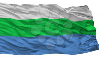 Tamsalu City Flag, Country Estonia, Isolated On White Background, 3D Rendering