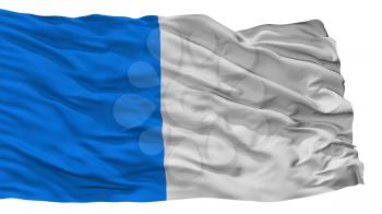 Ajaccio City Flag, Country France, Isolated On White Background, 3D Rendering
