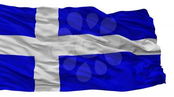 Calais City Flag, Country France, Isolated On White Background, 3D Rendering