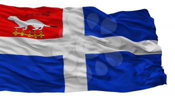 Saint Malo City Flag, Country France, Isolated On White Background, 3D Rendering
