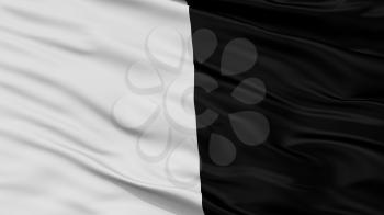 Metz City Flag, Country France, Closeup View, 3D Rendering