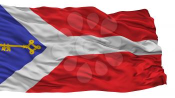 Gori City Flag, Country Georgia, Isolated On White Background, 3D Rendering