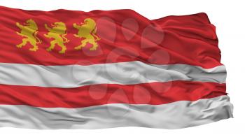 Marneuli Municipality City Flag, Country Georgia, Isolated On White Background, 3D Rendering