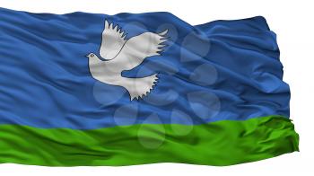 Samtredia Municipality City Flag, Country Georgia, Isolated On White Background, 3D Rendering