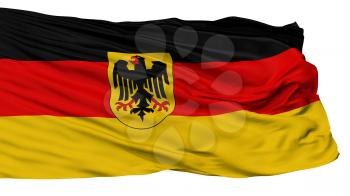 Germany State Flag, Isolated On White Background, 3D Rendering