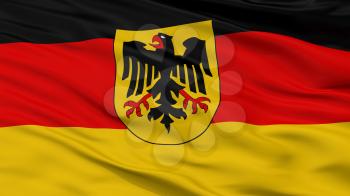 Germany State Flag, Closeup View, 3D Rendering