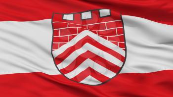 Borgholzhausen City Flag, Country Germany, Closeup View, 3D Rendering