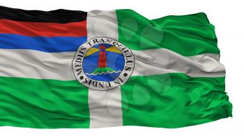 Borkum City Flag, Country Germany, Isolated On White Background, 3D Rendering