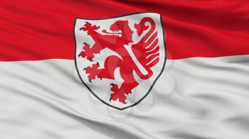 Braunschweig City Flag, Country Germany, Closeup View, 3D Rendering
